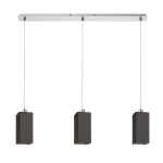 LIZ III 80 wisząca czarna szkło/nikiel mat 230V LED E27 3x15W R14029 Rendl light studio
