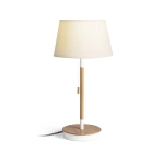 KEITH/ALVIS 24 stołowa z USB kremowo - biała buk 230V LED E27 11W R14038 Rendl light studio