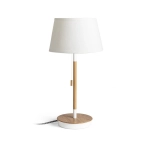 KEITH/ALVIS 24 stołowa z USB kremowo - biała buk 230V LED E27 11W R14038 Rendl light studio