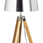 ALVIS/ILUSION podłogowa folia chromowana/bambus 230V LED E27 15W R14045 Rendl light studio