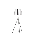 LUTON/ILUSION podłogowa folia chromowana/czarna/metal 230V LED E27 15W R14065 Rendl light studio