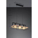 BANO – R36693032 excl. 3x E27 · max. 10W TRIO
