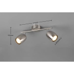NANCY – R86262007 excl. 2x GU10 · max. 35W TRIO