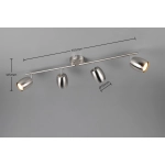 NANCY – R86264007 excl. 4x GU10 · max. 35W TRIO