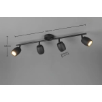 NANCY – R86264032 excl. 4x GU10 · max. 35W TRIO