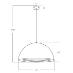 Lampa wisząca RENE COFFEE AZ5901 AZZARDO