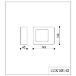 kinkiecik.pl Kinkiet RENO – 220760142 incl. 1x COB LED, 4,5W · 1x 450lm, 3000K IP54 TRIO