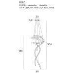 RITZ P0427D LAMPA WISZĄCA MaxLight - zdjęcie dodatkowe 4