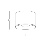 S132 CEILING LED LIGHT 12W WHITE IP54 Zambelis Lights