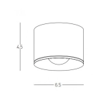 S132 CEILING LED LIGHT 12W WHITE IP54 Zambelis Lights