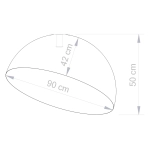 SFERA Plafon ZŁOTY CZARNY NAKRAPIANY 90 32479 SIGMA