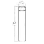 Lampa zewnętrzna SILL AZ5846 9W 3000K IP54 czarna AZZARDO