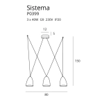 SISTEMA P0399 LAMPA WISZĄCA MaxLight - zdjęcie dodatkowe 2