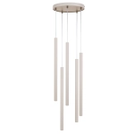 Lampa wisząca SOPEL 5 zwis koło szary beż 41460 Sigma - zdjęcie produktu