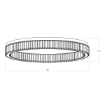 Plafon SPARK AZ5786 72W/3000K AZZARDO