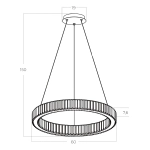 Lampa wisząca kryształowa SPARK AZ5789 30W/3000K AZZARDO