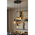 Lampa wisząca Savana 3xE27 czarna 62633 ALFA