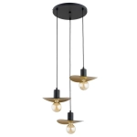 Lampa wisząca Savana 3xE27 czarna 62633 ALFA