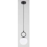 Lampa wisząca Sitro 1xE14 czarna-biała 61468 ALFA