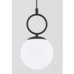 Lampa wisząca Sitro 1xE14 czarna-biała 61468 ALFA