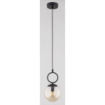 Lampa wisząca Sitro 1xE14 czarna-bursztyn 61470 ALFA