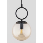 Lampa wisząca Sitro 1xE14 czarna-bursztyn 61470 ALFA