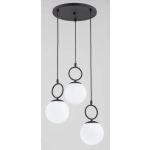 Lampa wisząca Sitro 3xE14 czarna-biała 62562 ALFA