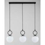 Lampa wisząca Sitro listwa 3xE14 czarna-biała 62564 ALFA