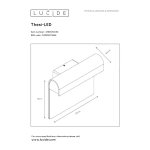 Kinkiet THESI LED 1x6W 3000K IP54 czarny 27881/06/30 Lucide - zdjęcie dodatkowe 5