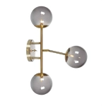 kinkiecik.pl Kinkiet TRINITY Wall 3L Brass/Smoke 108253 Markslojd