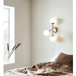 kinkiecik.pl Kinkiet TRINITY Wall 3L Brass/White 108254 Markslojd