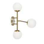 kinkiecik.pl Kinkiet TRINITY Wall 3L Brass/White 108254 Markslojd