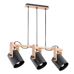 Lampa wisząca TROIS DREWNIANA 3xE27 63056 ALFA