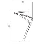 Lampa stołowa TWIST TABLE 3-STEP DIMM BK AZ5735 AZZARDO