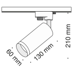 Lampa szynowa Focus Unity GU10 1x10W TR004-1-GU10-MG Maytoni - zdjęcie dodatkowe 4