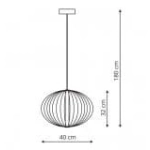 kinkiecik.pl Lampa wisząca czarna 3000K TREVISO LP-798/1P S3 BK LIGHT PRESTIGE