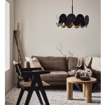 kinkiecik.pl Lampa wisząca VEGAS Pendant 3L Black/Brass 108265 Markslojd