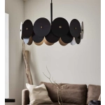 kinkiecik.pl Lampa wisząca VEGAS Pendant 3L Black/Brass 108265 Markslojd