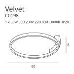 VELVET C0198 PLAFON MaxLight - zdjęcie dodatkowe 1