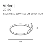 VELVET C0199 PLAFON MaxLight - zdjęcie dodatkowe 2