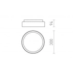 kinkiecik.pl VENICE LED 30 sufitowa szkło przezroczyste/szkło opalowe/chrom 230V LED 12W IP44 3000K R13685 Rendl light studio