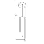 Lampa wisząca VERNO 3 AZ6313 4000K AZZARDO