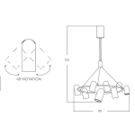 Lampa wisząca VIVI AZ5731 AZZARDO