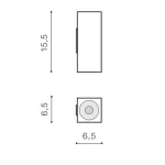 Kinkiet Velia Square 2 (black) AZ4401 AZZARDO