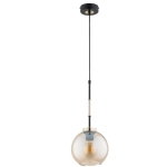 Lampa wisząca Verone 1xE27 czarna złota 61664 ALFA
