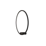 Kinkiet Ringa M 1xLED czarny WL0116-M-BK yaskr