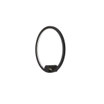 Kinkiet Ringa S 1xLED czarny WL0116-S-BK yaskr