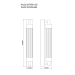 Kinkiet KALIA WL32187/8W/BK ZUMA LINE