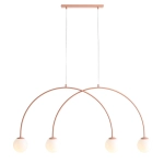 LAMPA WISZĄCA UNA 4 CORAL S 1116L11_S Aldex - zdjęcie produktu