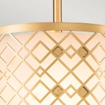 Mała lampa wisząca Ziggy – 1 źródło światła – Lakierowane złoto ZIGGY-1P-S-LG Elstead Lighting